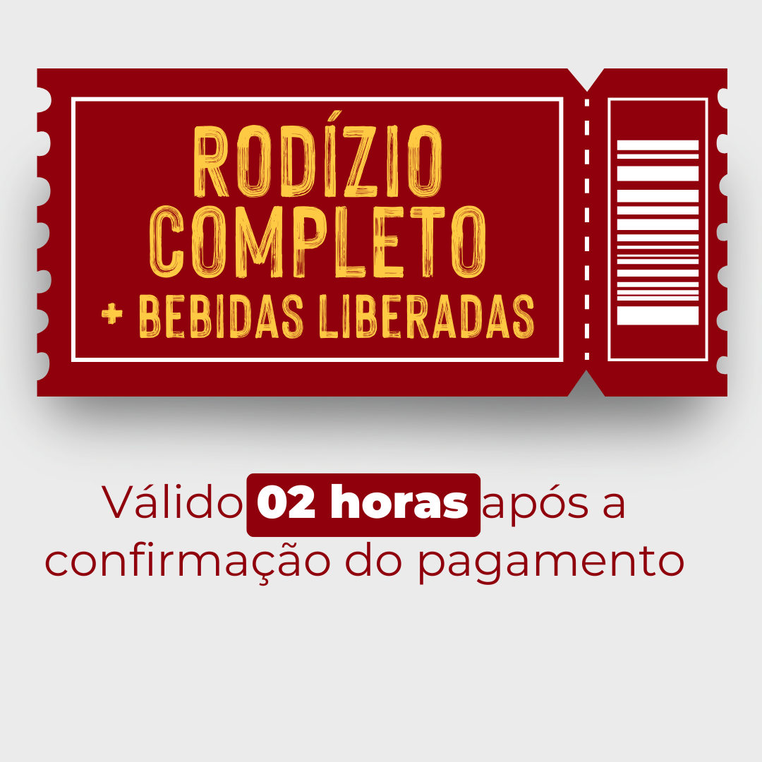 Rodízio de Churrasco + Bebidas Liberadas